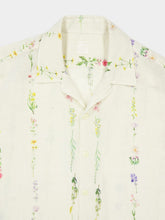 120% Lino Butter Floral Linen Short Sleeve Shirt