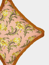 La DoubleJ Nymph Bloom Outdoor Cushion with Fringes