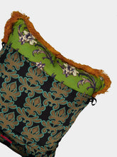 La DoubleJ Nymph Bloom Outdoor Cushion with Fringes