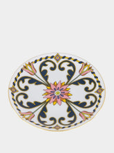 La DoubleJ Azzurro Mini Porcelain Plate with Gold Trim