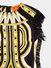 La DoubleJ Sanctuary Placée Gold Silk Voile Scarf Dress