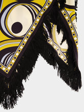 La DoubleJ Sanctuary Placée Gold Silk Twill Scarf Top