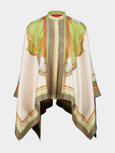 La DoubleJ Date Palms Placée Silk Foulard Shirt
