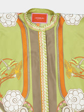 La DoubleJ Date Palms Placée Silk Foulard Shirt