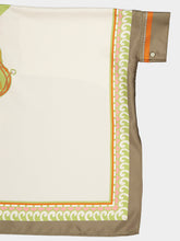 La DoubleJ Date Palms Placée Silk Foulard Shirt