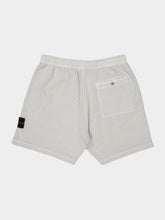 Stone Island Pearl Grey Malfilé Fleece Old Effect Shorts