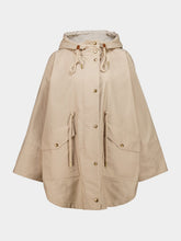Moncler Beige Oversized Brunnera Hooded Parka