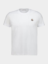 Moncler Cotton Logo T-Shirt Trio in White Navy and Light Pink