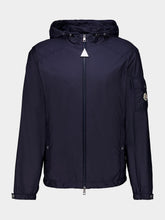 Moncler Navy Blue Etiache Hooded Rain Jacket