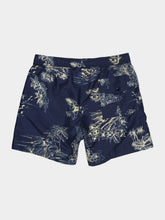 Moncler Navy Floral Print Swim Shorts