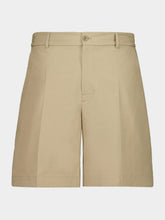 Moncler Beige Seersucker Shorts