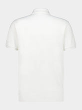 Moncler White Tricolor-Trimmed Cotton Piquet Polo Shirt