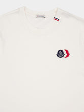 Moncler Natural Cotton T-Shirt with Logo