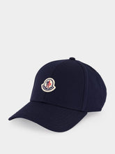 Moncler Navy Blue Cotton Gabardine Baseball Cap