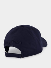 Moncler Navy Blue Cotton Gabardine Baseball Cap