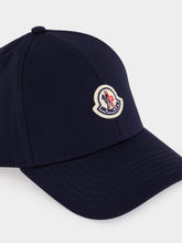 Moncler Navy Blue Cotton Gabardine Baseball Cap