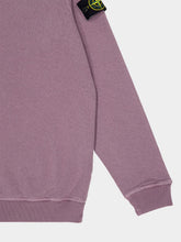 Stone Island Purple Grey Malfilé Fleece Sweatshirt