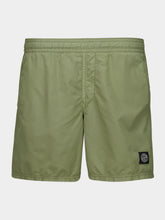 Stone Island Military Green Nylon Swim Shorts