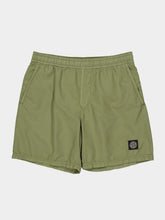 Stone Island Military Green Nylon Swim Shorts