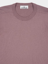 Stone Island Purple Grey Soft Organic Cotton Crewneck Jumper