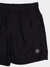 Stone Island Black Brushed Nylon Swim Trunks