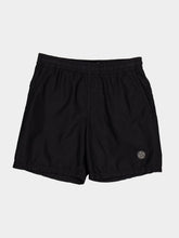 Stone Island Black Brushed Nylon Swim Trunks