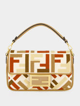 Fendi Multicolour FF Embroidered Baguette Mini Bag