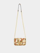 Fendi Multicolour FF Embroidered Baguette Mini Bag
