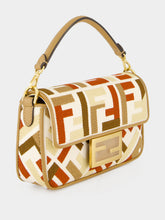 Fendi Multicolour FF Embroidered Baguette Mini Bag