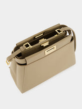 Fendi Dove Grey My Peekaboo Small Leather Bag