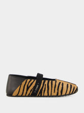 Fendi Brown Academia Animalier Ballet Flats