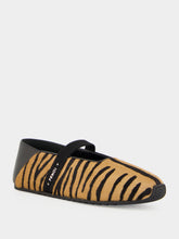 Fendi Brown Academia Animalier Ballet Flats