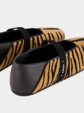 Fendi Brown Academia Animalier Ballet Flats