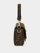 Fendi Brown FF Jacquard Baguette Bag
