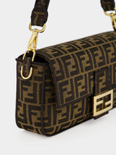 Fendi Brown FF Jacquard Baguette Bag