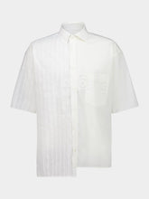 MM6 Maison Margiela White Two-Tone Cotton Poplin Shirt
