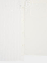 MM6 Maison Margiela White Two-Tone Cotton Poplin Shirt