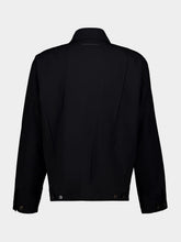 MM6 Maison Margiela Black Virgin Wool-Blend Sport Jacket