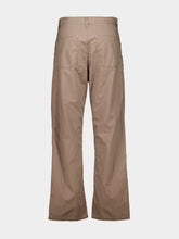 MM6 Maison Margiela Beige Cotton Workwear Wide-Leg Trousers