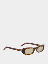 Saint Laurent Spotted Havana and Brown SL 557 Cat-Eye Sunglasses