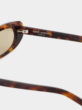 Saint Laurent Spotted Havana and Brown SL 557 Cat-Eye Sunglasses