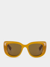 Saint Laurent Yellow Brown SL 903 HOWL Butterfly Sunglasses