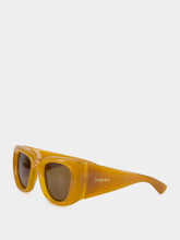 Saint Laurent Yellow Brown SL 903 HOWL Butterfly Sunglasses