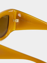 Saint Laurent Yellow Brown SL 903 HOWL Butterfly Sunglasses