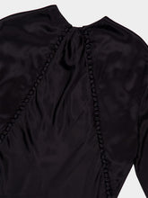 Tom Ford Draped Black Viscose Long-Sleeved Maxi Dress