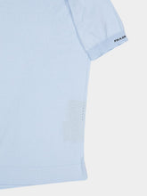 Prada Sky Blue Cotton Mock Neck Sweater