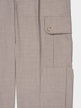 Dolce & Gabbana Grey Wool Cargo Trousers
