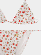 Dolce & Gabbana Rose Print Triangle Bikini