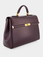 Dolce & Gabbana Burgundy Marlene Handbag in Palmellato Calfskin
