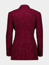 Dolce & Gabbana Red Pinstriped Double-Breasted Jacket